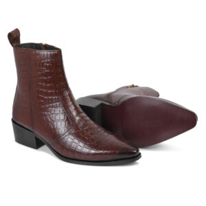 MilanoPasso Tuscan Crocodile Zip Boot MO-00026