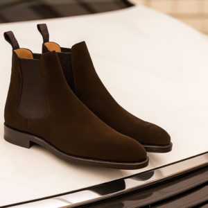 MilanoPasso Velour knight Brown Suede Chelsea Boots MP-00025