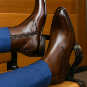 MilanoPassoBrown Verona Zip Boot -MP0002