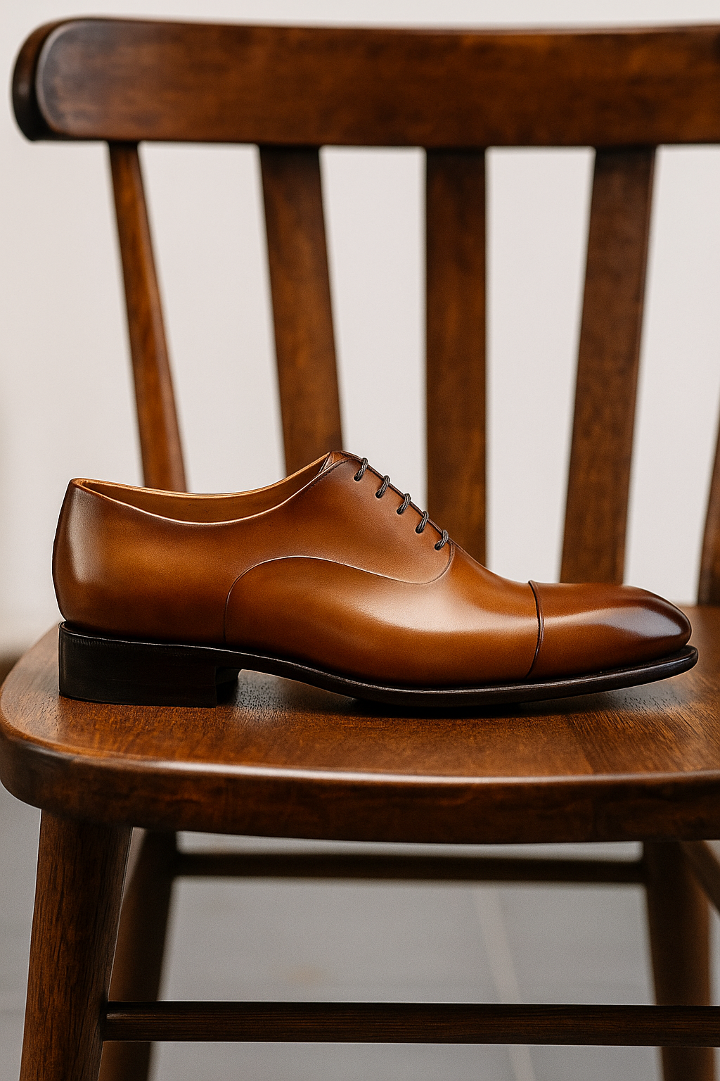 Milanopasso Amber Tan Oxford Shoe All Day Comfort -MP 0001 - Image 3