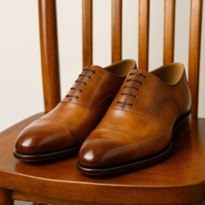 Milanopasso Amber Tan Oxford Shoe All Day Comfort -MP 0001