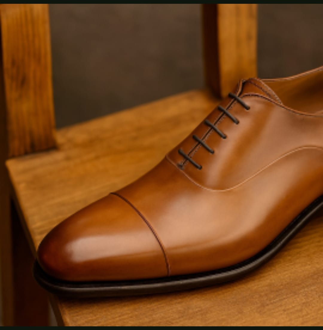 Milanopasso Amber Tan Oxford Shoe All Day Comfort -MP 0001 - Image 2