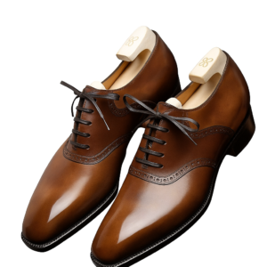 MilanoPasso Hand-Polished Tan Brown Oxford Brogue MP-0006