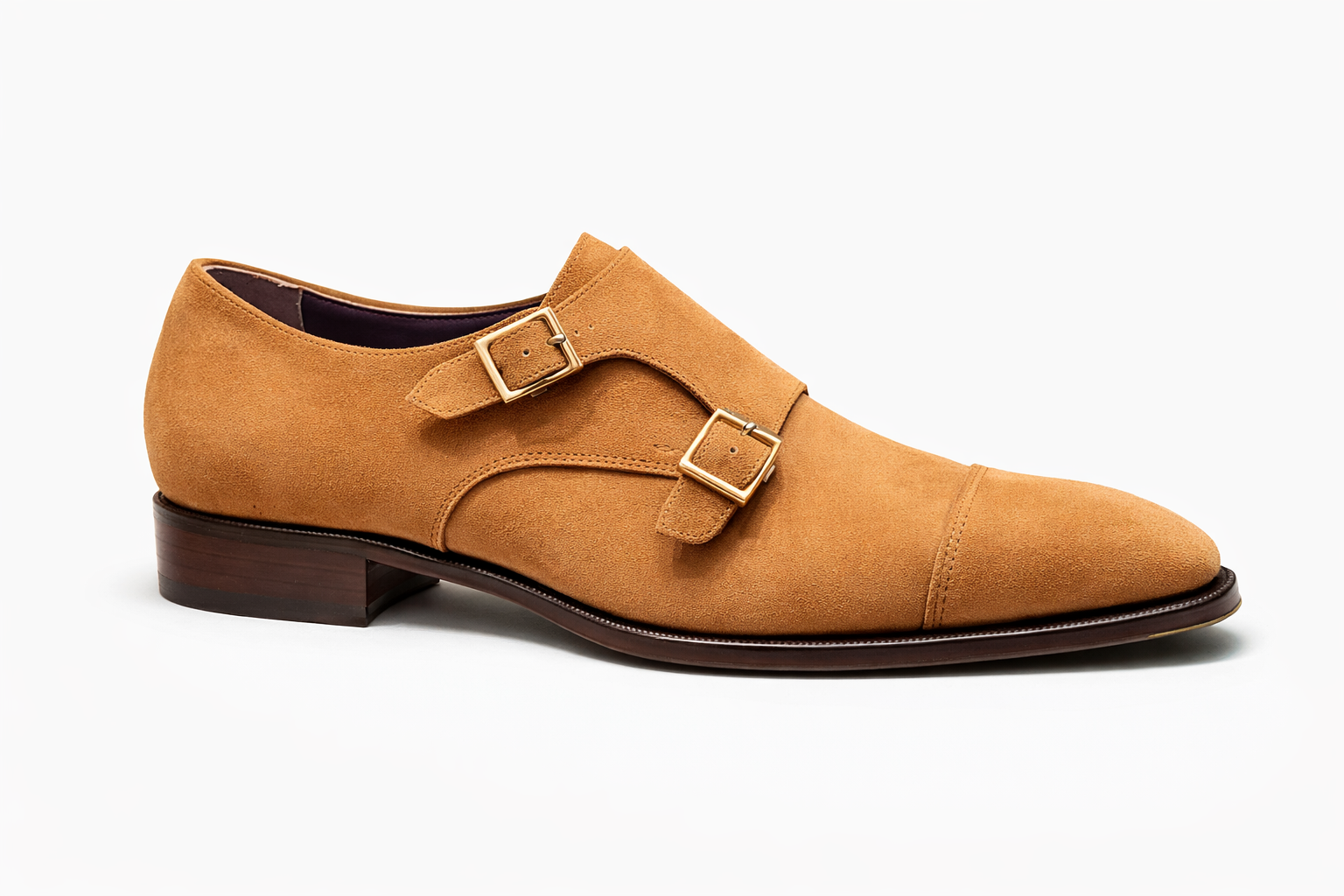 Milano Passo-Nobile Noir Suede Monk -MP 00070 - Image 2