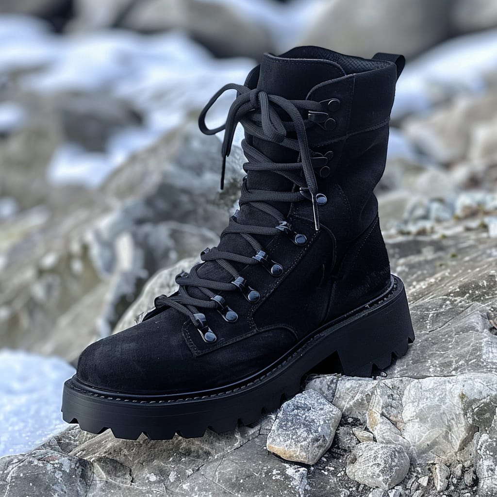MilanoPasso Black Tactical Lace-Up Boot MP - 000508 - Image 2