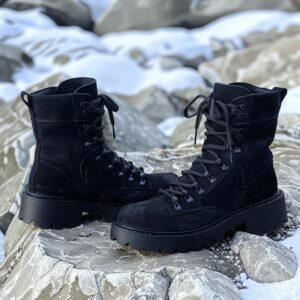 MilanoPasso Black Tactical Lace-Up Boot MP - 000508