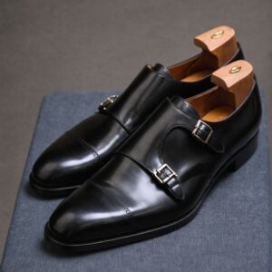 MilnaoPasso  Lysander Toe Cap Monk Straps Leather Shoe MP - 00513